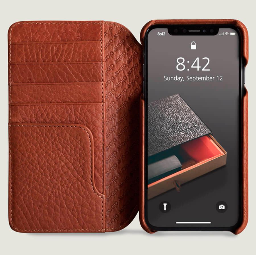 Wallet Agenda - iPhone XS Max Wallet Leather Case - Vajacases