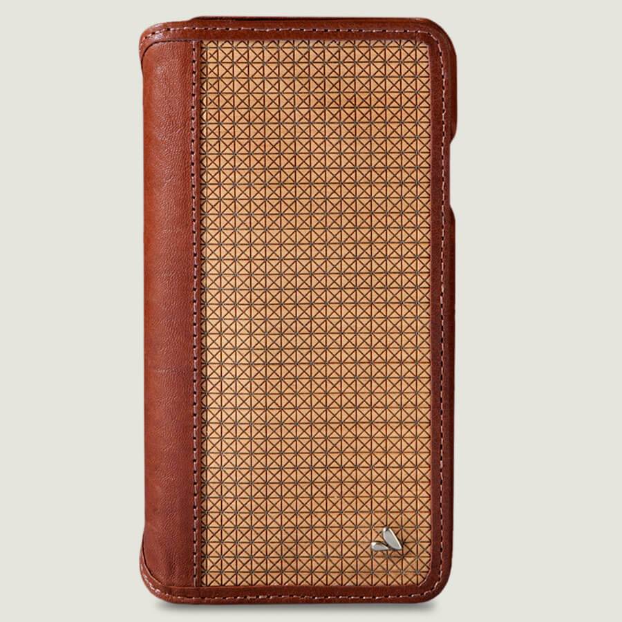 Wallet Wood iPhone Xs Max Leather Case - Vajacases