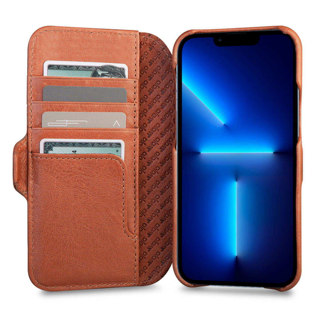 Wallet iPhone 13 MagSafe leather case