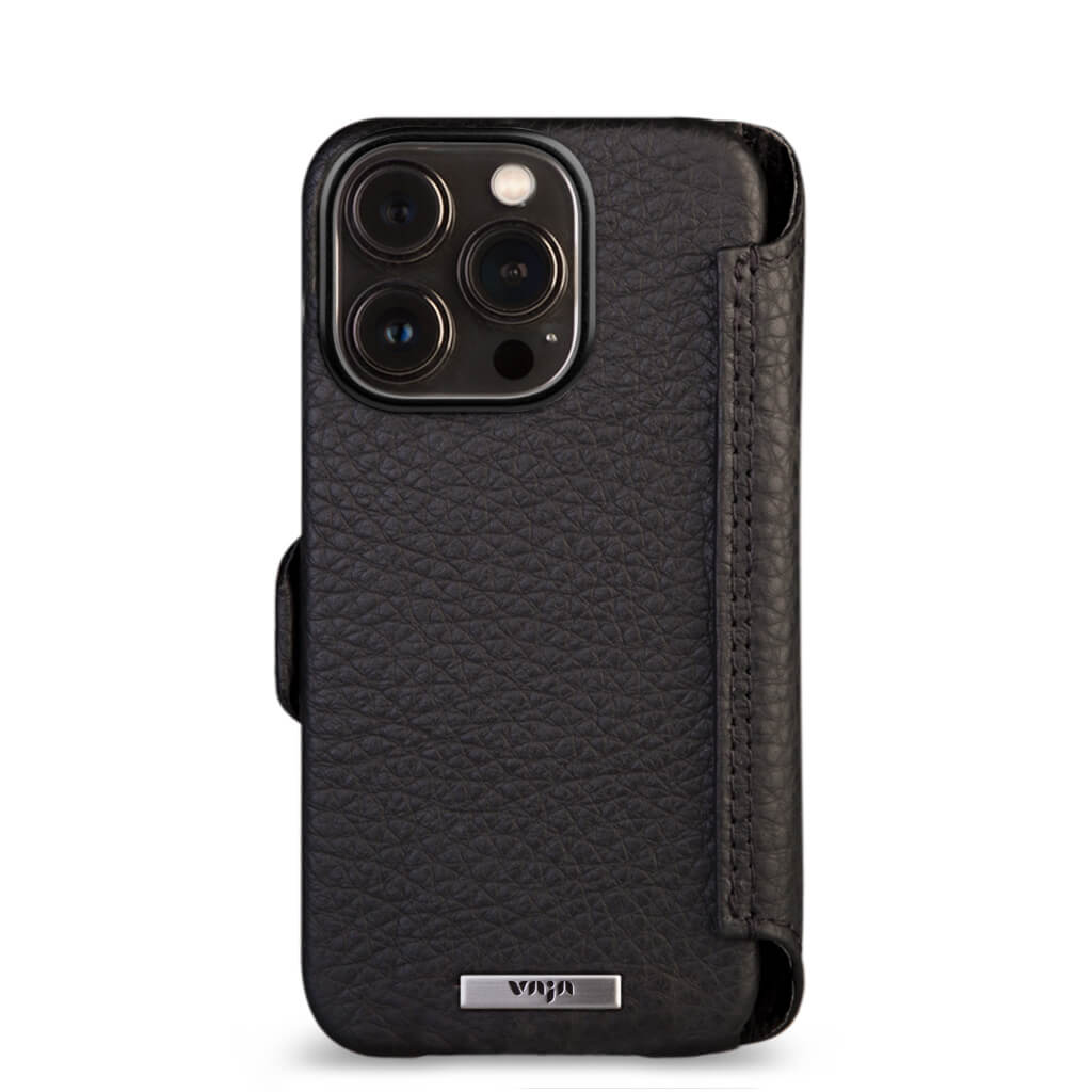 Wallet iPhone 14 Pro leather case Magsafe ready - Vaja