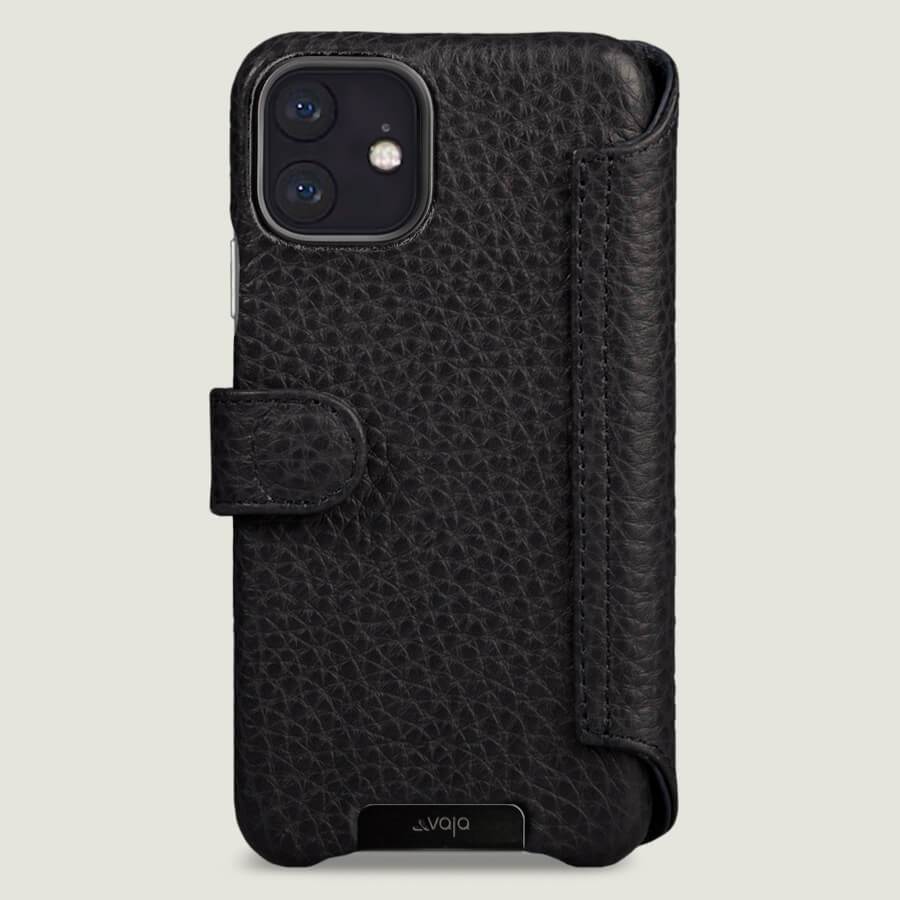iPhone XI R Wallet leather case with magnetic closure - Vaja