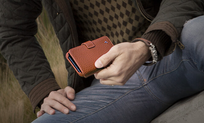iPhone 11 Wallet leather case with magnetic closure