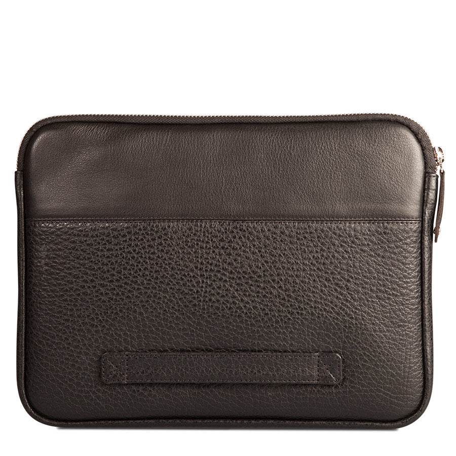 Zippered 13&quot; Leather Pouch for iPads