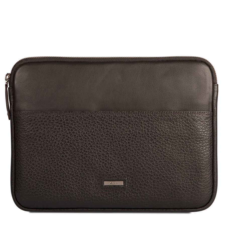 Zippered 13&quot; Leather Pouch for iPads