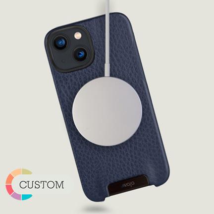 Custom Grip iPhone 13 Mini leather case with MagSafe