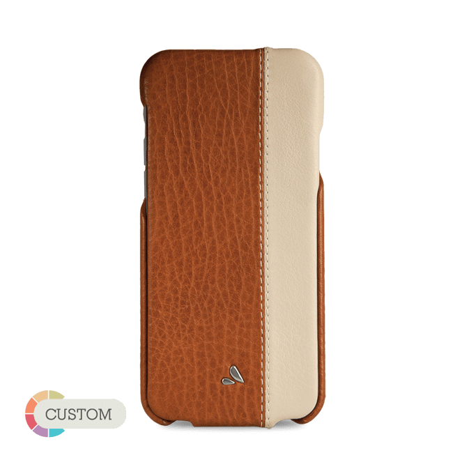 Customizable Top LP - Two-tone iPhone 6/6s Leather Case - Top Flip for iPhone 6/6s