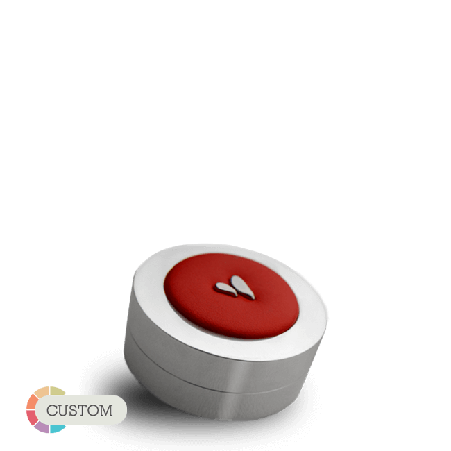 Aluminum Keeper - Premium Leather Pill Box - Leather Goods