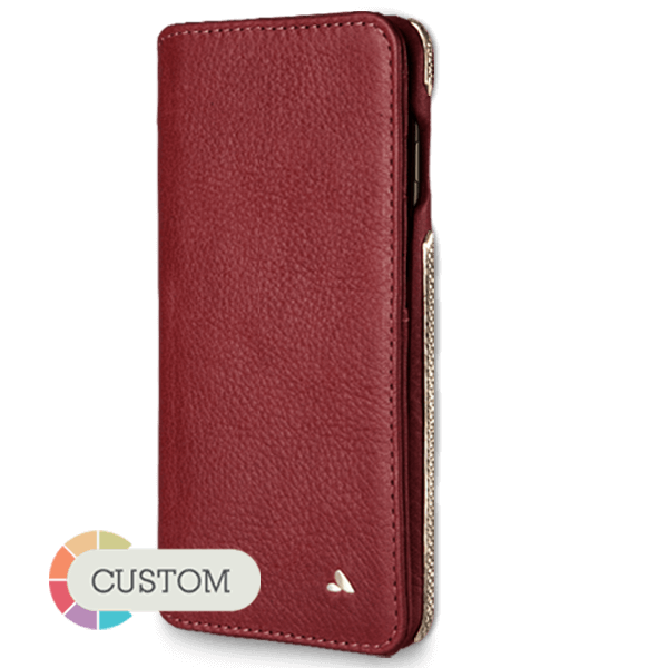 Custom Wallet Agenda Silver Iphone 8 Plus - Vajacases