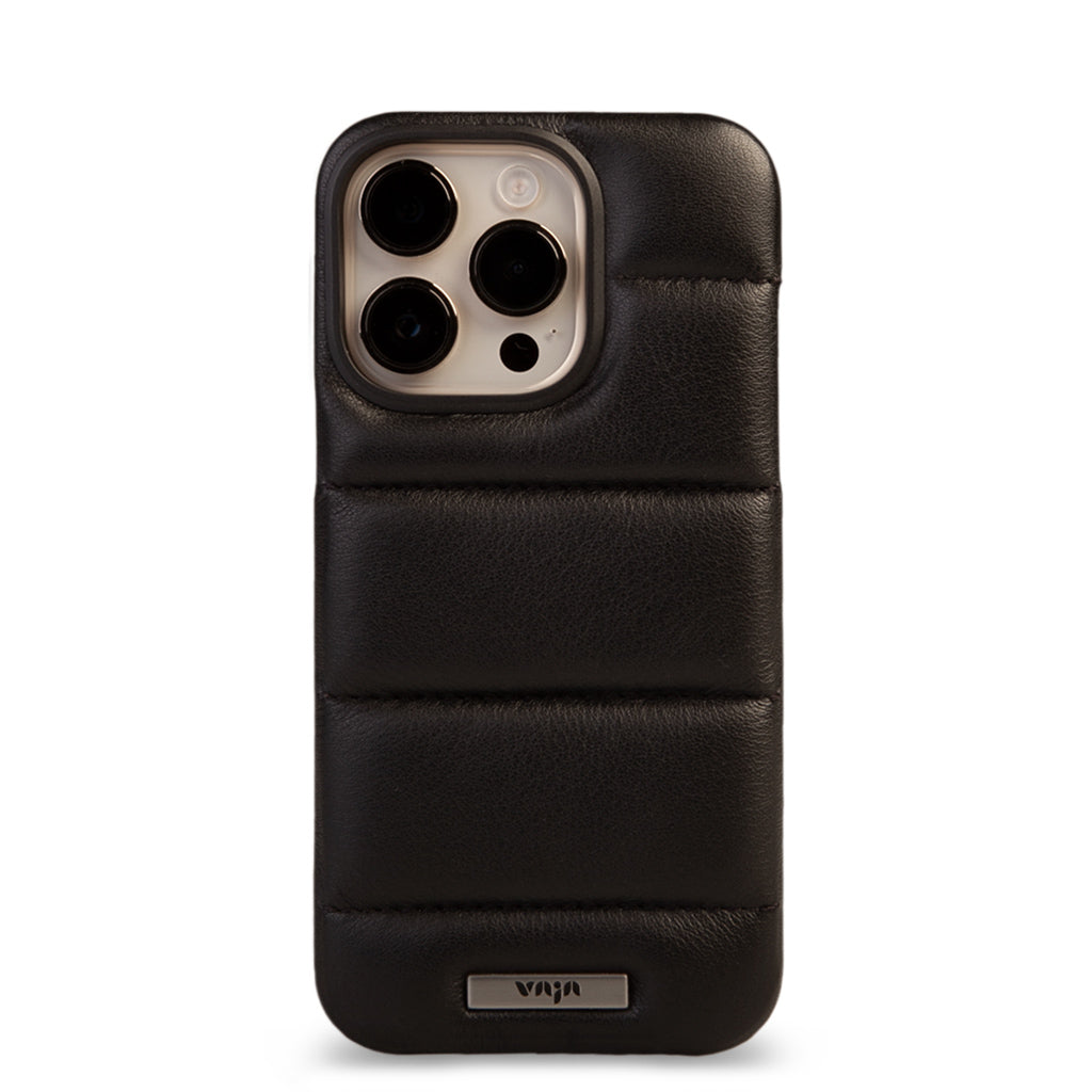 Puffer iPhone 14 Pro Leather Case - Vaja
