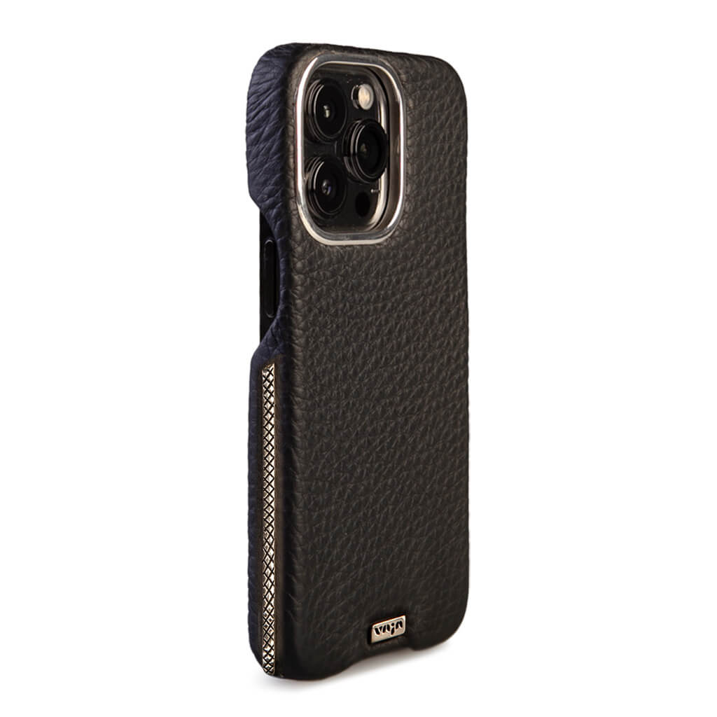 Silver Grip iPhone 14 Pro Leather Case