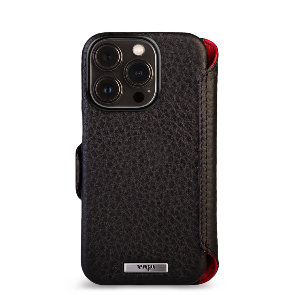Wallet iPhone 14 Pro GTR leather case - Vaja