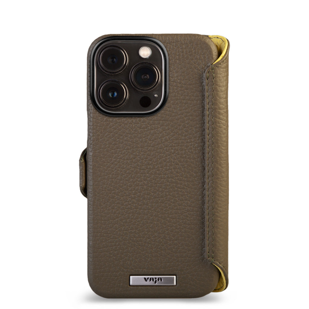 Custom Wallet iPhone 14 Pro GTR leather case - Vaja