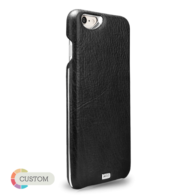 Customizable Grip Silver Argento - Unique iPhone 6/6s Leather Case