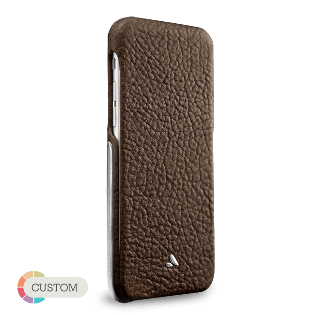 Customizable Top Silver Montana - Luxury iPhone 6/6s Leather Cases - Top Flip for iPhone 6/6s - 1