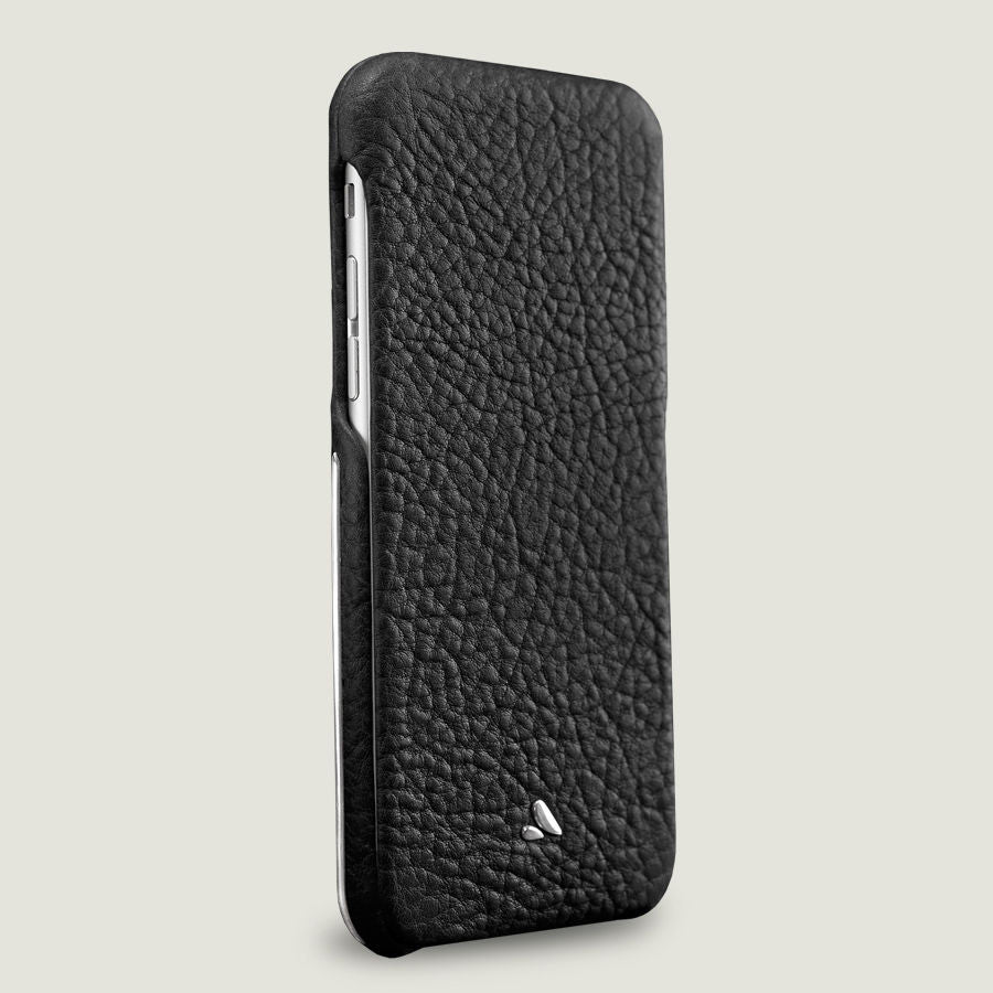 Customizable Top Silver Argento - Luxury iPhone 6/6s leather cases - Top Flip for iPhone 6/6s - 1
