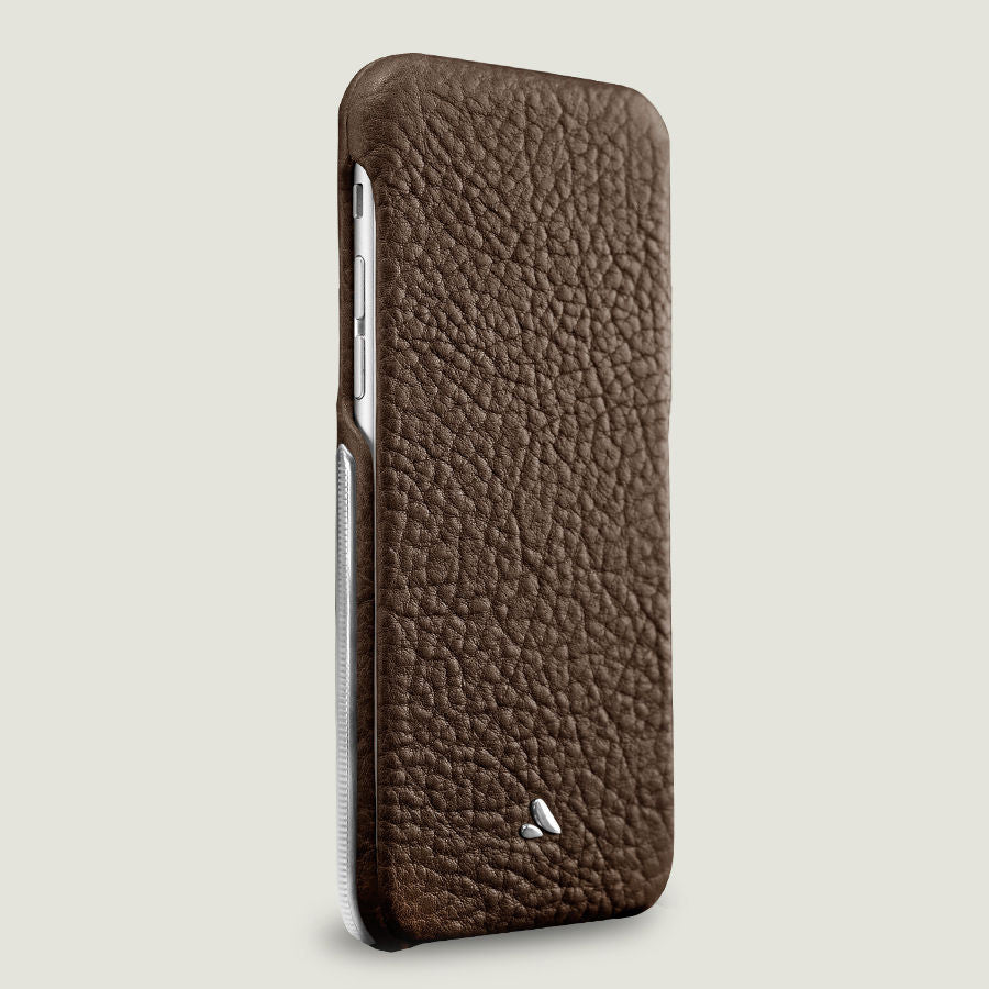 Customizable Top Silver Montana - Luxury iPhone 6/6s Leather Cases - Top Flip for iPhone 6/6s - 1