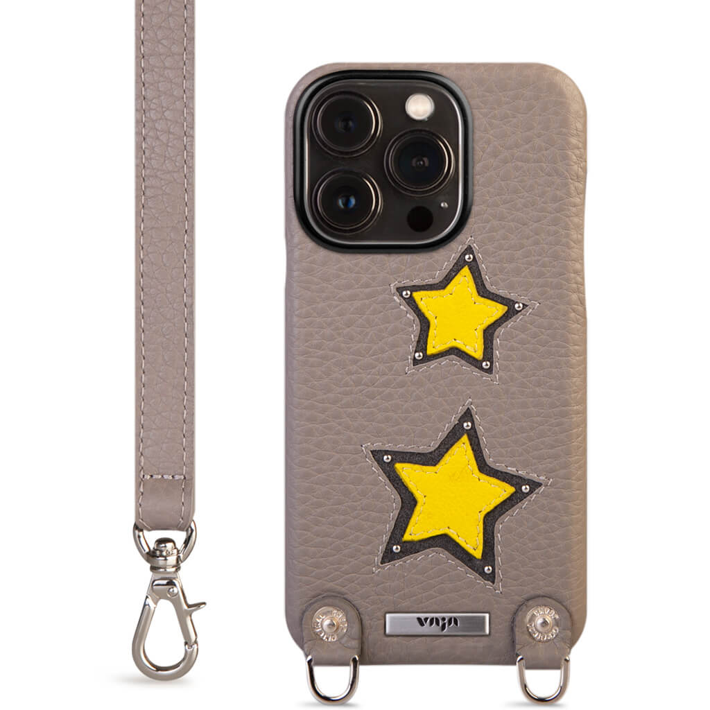Custom Crossbody iPhone 14 leather case - Vaja