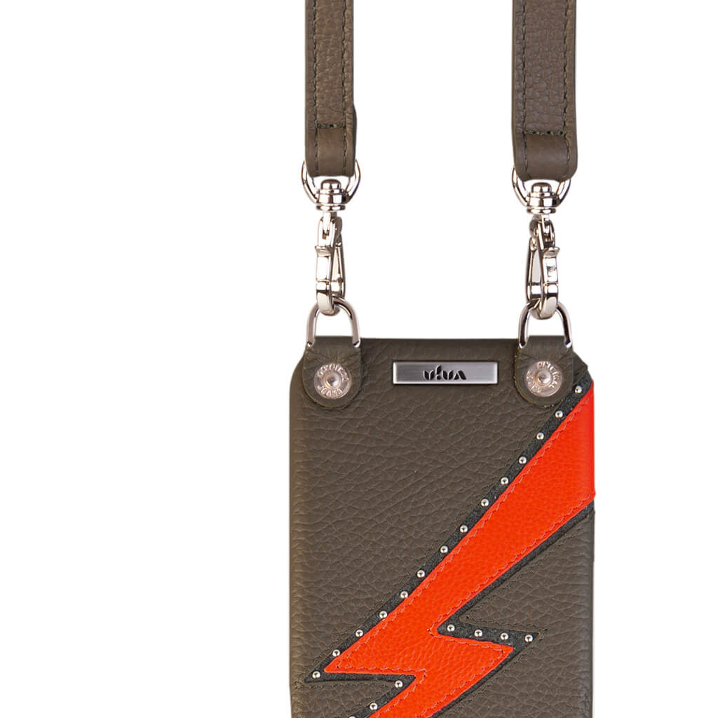 Custom Crossbody iPhone 14 leather case - Vaja