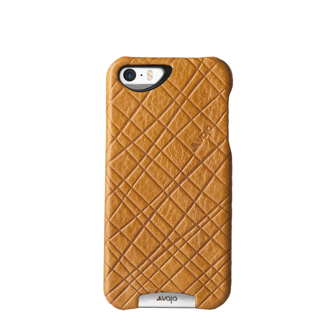 iPhone SE - Embossed Leather Grip Case