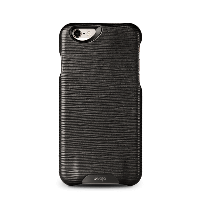 iPhone 6/6s Grip Legno Nero Premium Leather Case