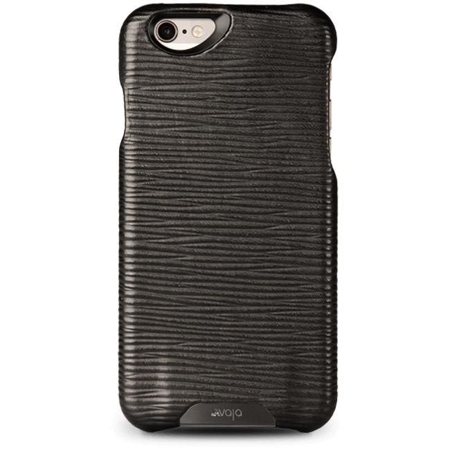 iPhone 6/6s Plus Grip Legno Nero Premium Leather Case