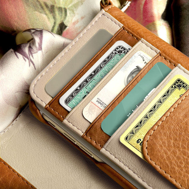 Lola XO - iPhone 6/6s Plus leather Wallet with detachable case