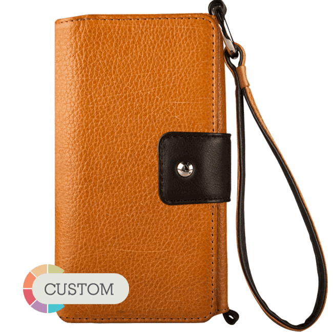 Customizable Lola XO IPhone 7 Plus leather wristlet case