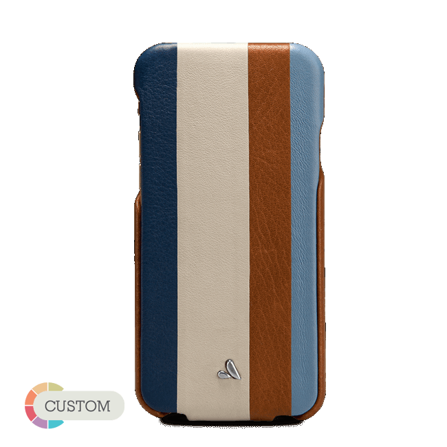 Customizable Top Stripes - Multicolored iPhone 6/6s Leather Case - Top Flip for iPhone 6/6s